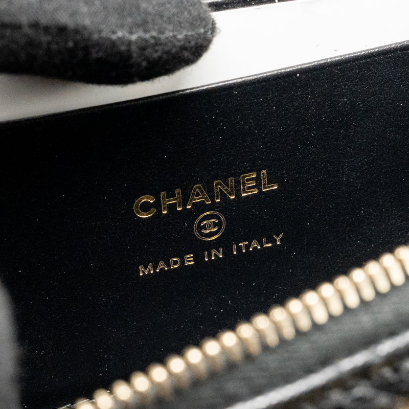 Chanel Top handle Vanity Bag with Chain Caviar Black GHW (Microchip)