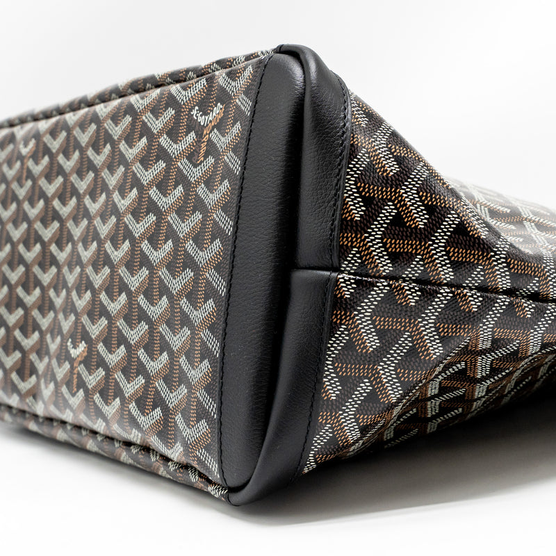 Goyard Artois Medium Handbag Goyardine Canvas/Calfskin Black SHW