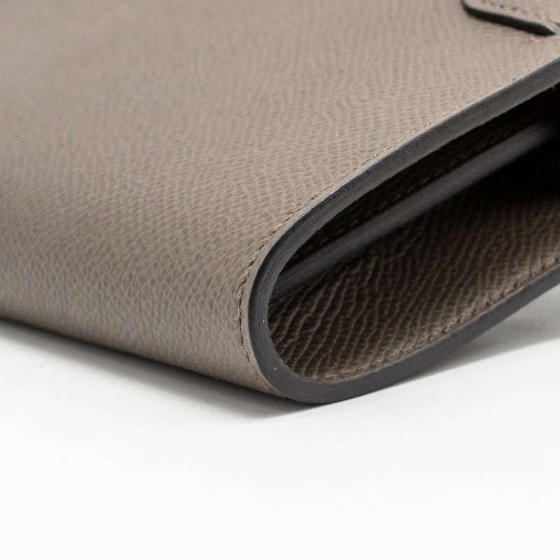 Hermes Kelly to Go Epsom Gris Etain GHW Stamp K