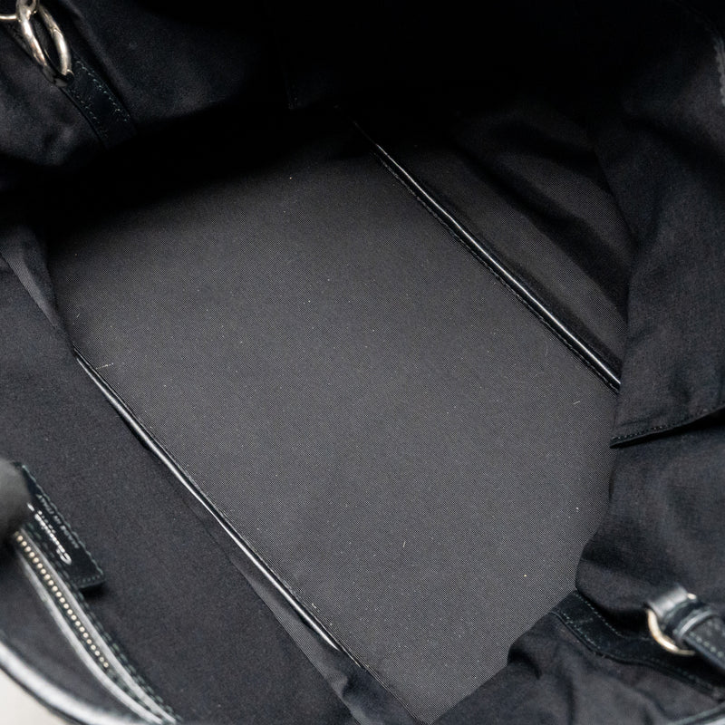 Dior Shopping Tote Bag Canvas Black SHW