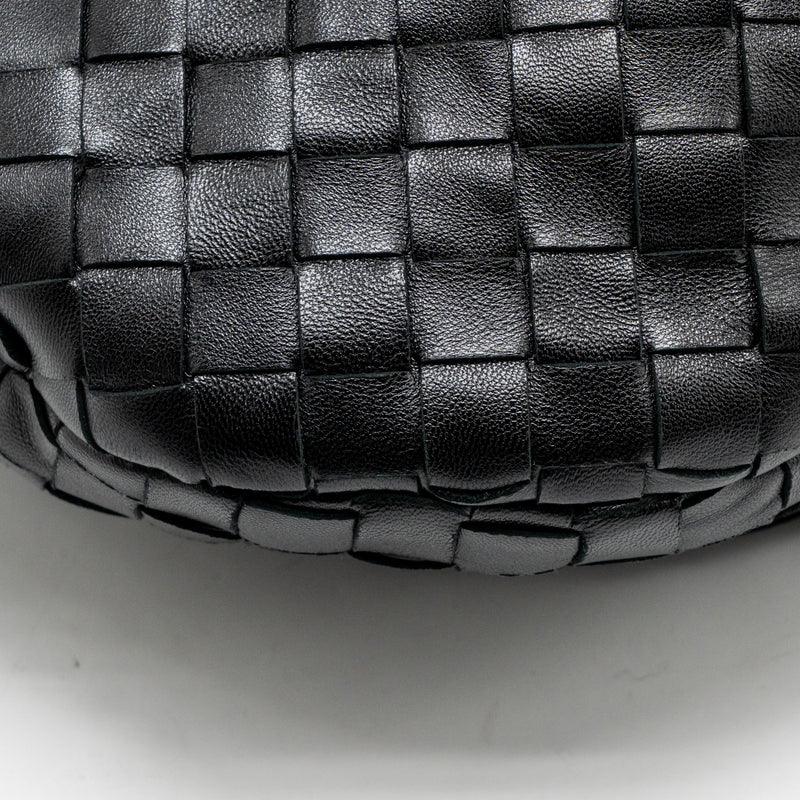 Bottega Veneta Small Jodie Intrecciato Leather Black SHW