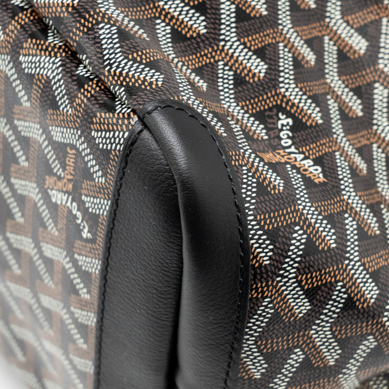 Goyard Artois Medium Handbag Goyardine Canvas/Calfskin Black SHW