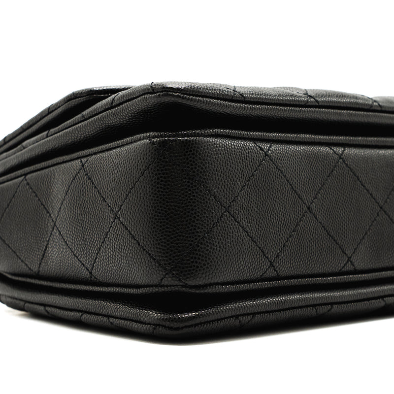 Chanel 22K coco first flap bag caviar black GHW (microchip)