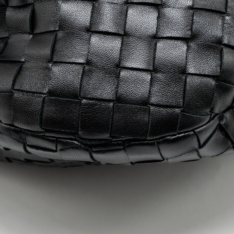 Bottega Veneta Small Jodie Intrecciato Leather Black SHW