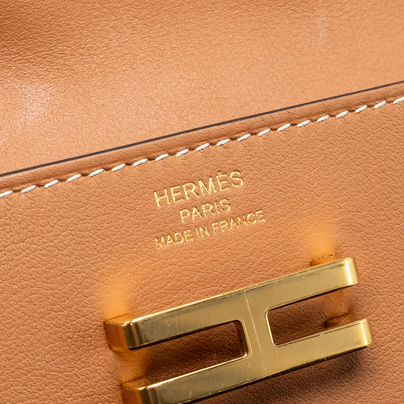 Hermes Size L Elan Pocket 24 Belt Bag Swift Gold GHW Stamp B