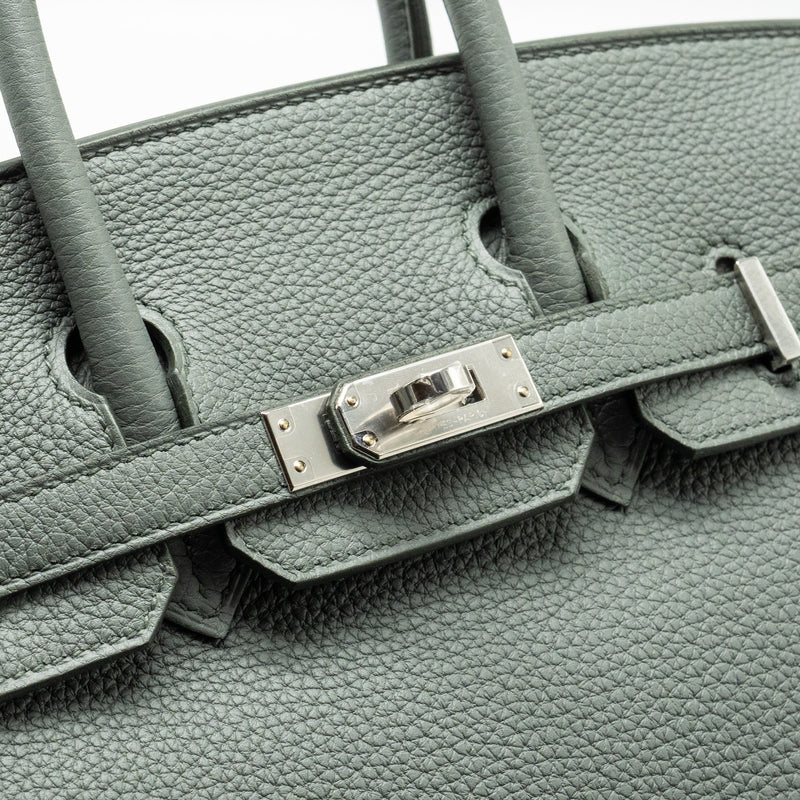 Hermes Birkin 25 Togo Vert Amande SHW stamp B