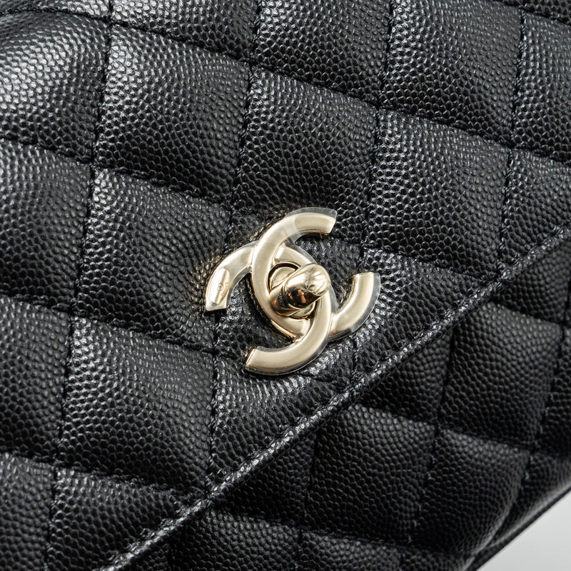 Chanel Small Coco Handle Caviar black LGHW (microchip)
