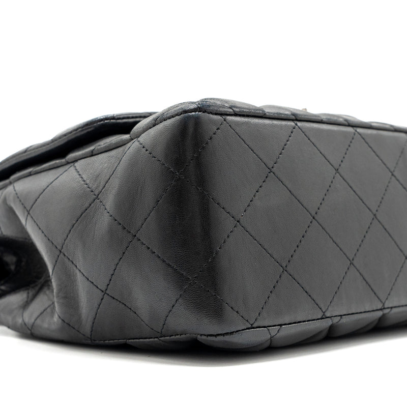 Chanel Classic Jumbo Single Flap Bag Lambskin Black SHW