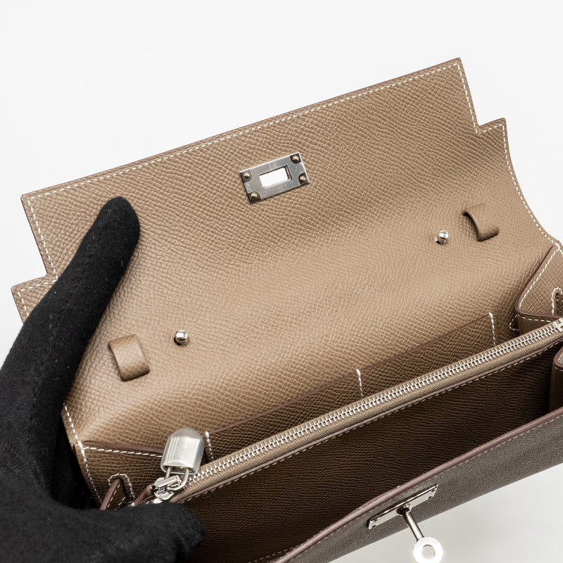 Hermes Kelly To Go Epsom Etoupe SHW Stamp B