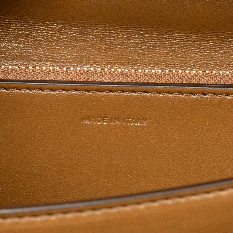 Celine Medium Classic Box Bag Calfskin Camel GHW
