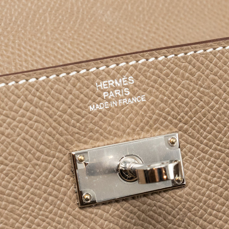 Hermes Kelly To Go Epsom Etoupe SHW Stamp B