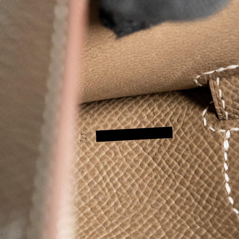 Hermes Kelly To Go Epsom Etoupe SHW Stamp B