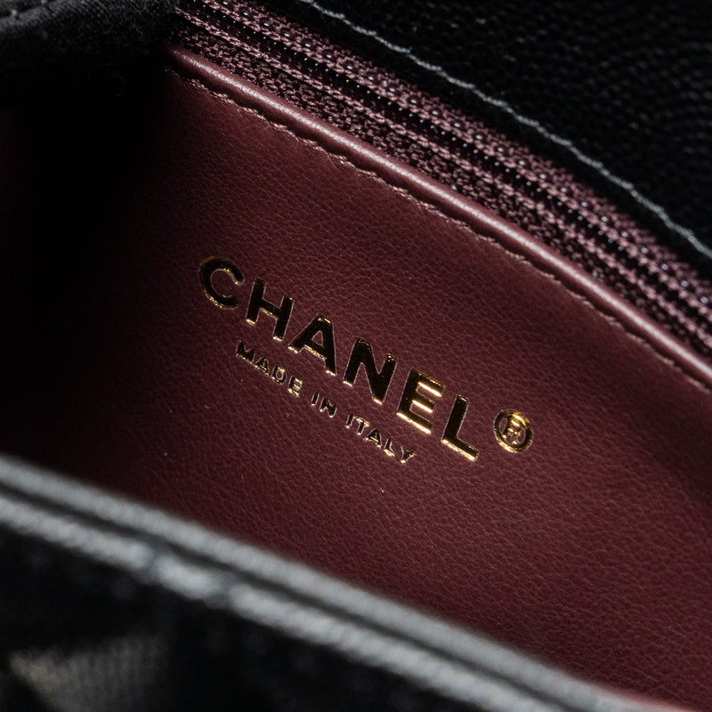 Chanel Small Coco Handle Caviar black LGHW (microchip)