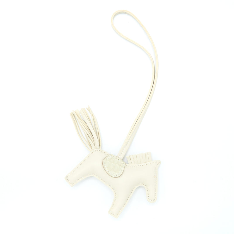 Hermes Rodeo Touch Pegase PM Bag Charm Craie/Beton Stamp U