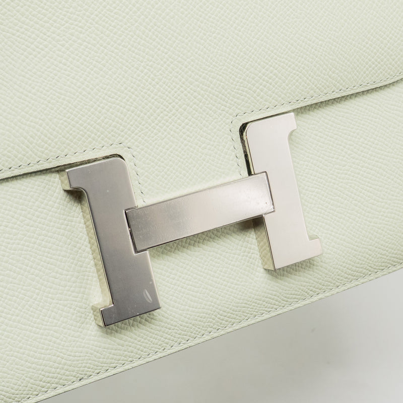 Hermes Constance 24 Epsom Vert Fizz SHW Stamp U