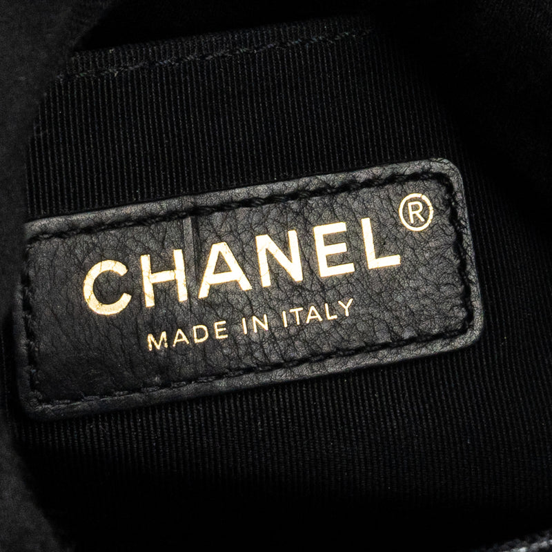 Chanel Small Boy bag Chevron Caviar black LGHW