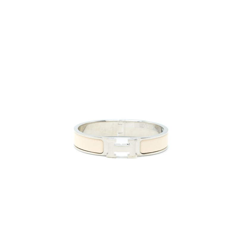 Hermes Size PM Clic H Bracelet Creme SHW