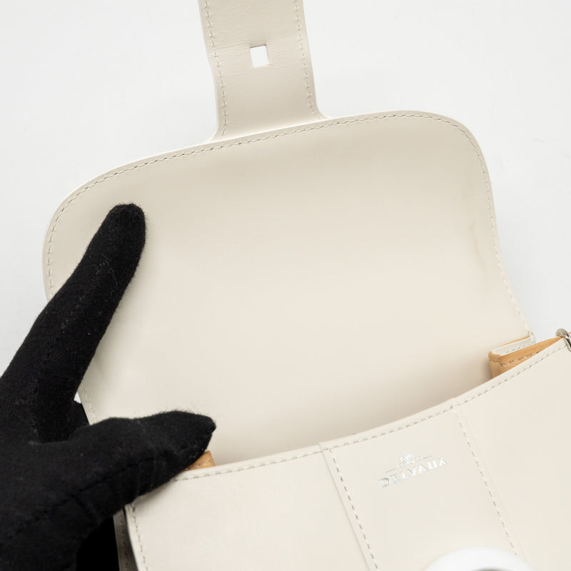 Delvaux Mini Brilliant Box Calfskin Ivory SHW