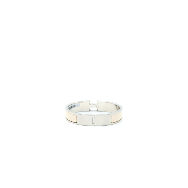 Hermes Size PM Clic H Bracelet Creme SHW