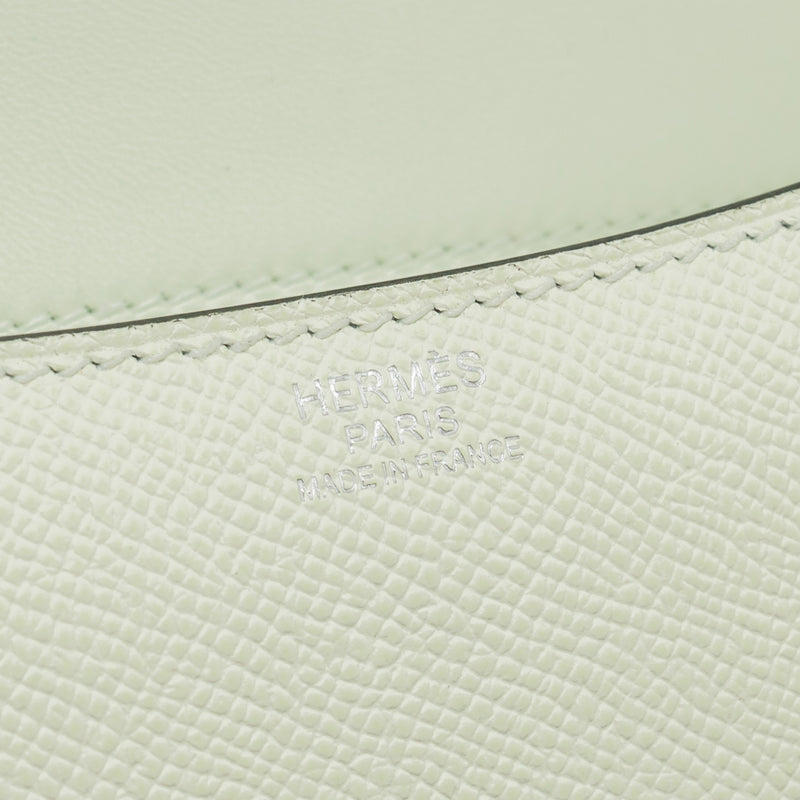 Hermes Constance 24 Epsom Vert Fizz SHW Stamp U
