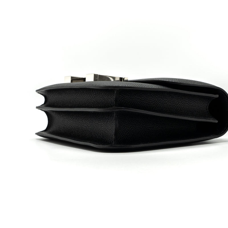 Hermes mini constance epsom black SHW stamp B (new version)