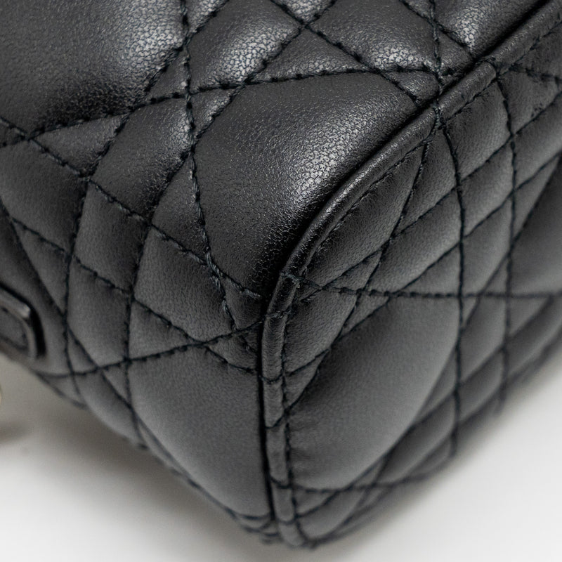 Dior Micro Lady Dior Vanity Case Bag Cannage Lambskin Black LGHW