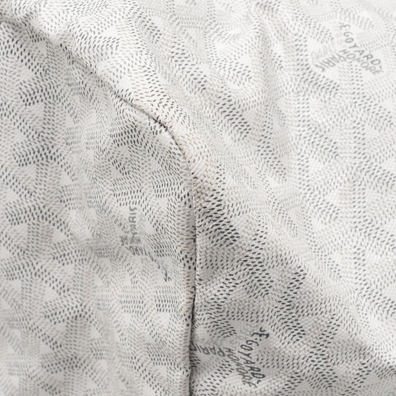 Goyard Saint Louis GM tote bag goyardine canvas / leather white