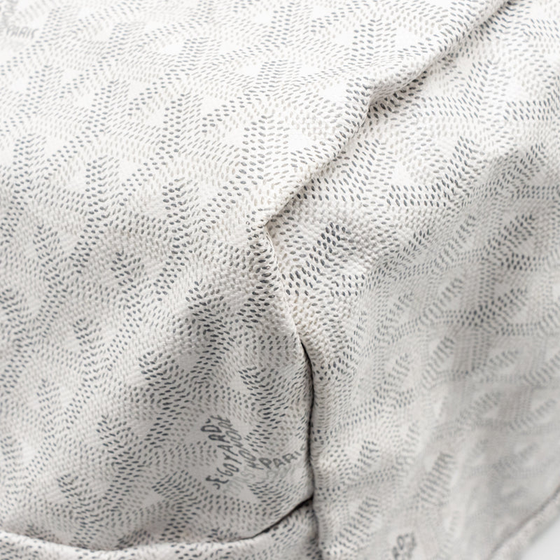 Goyard Saint Louis GM tote bag goyardine canvas / leather white