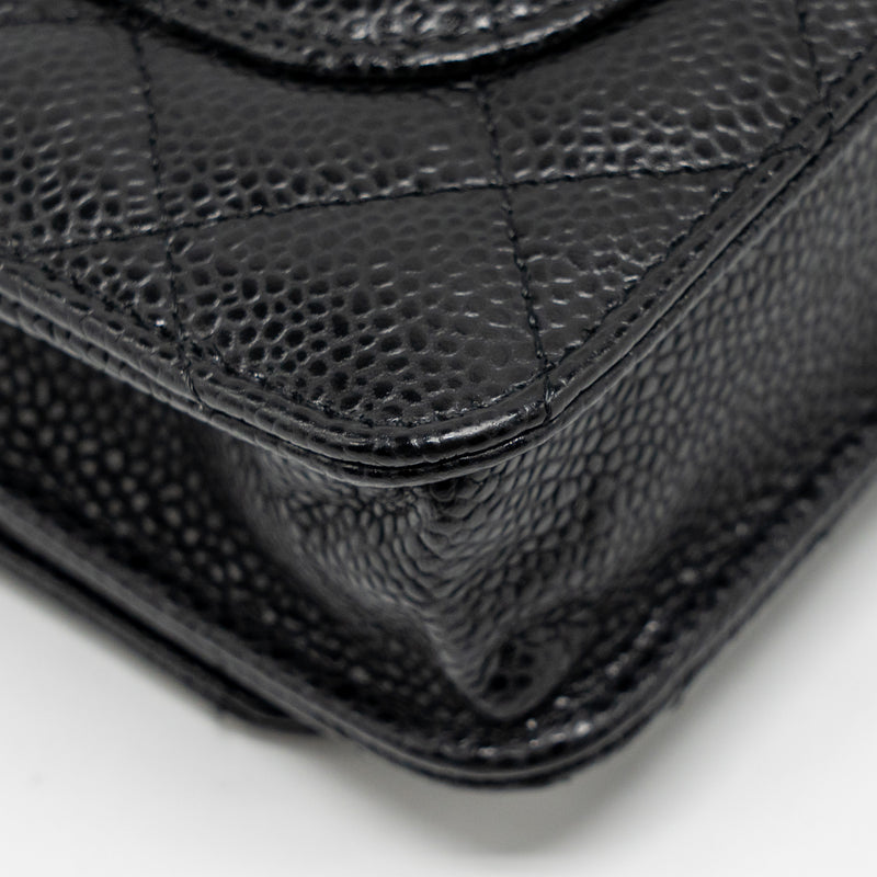 CHANEL Classic Wallet on Chain Caviar Black GHW