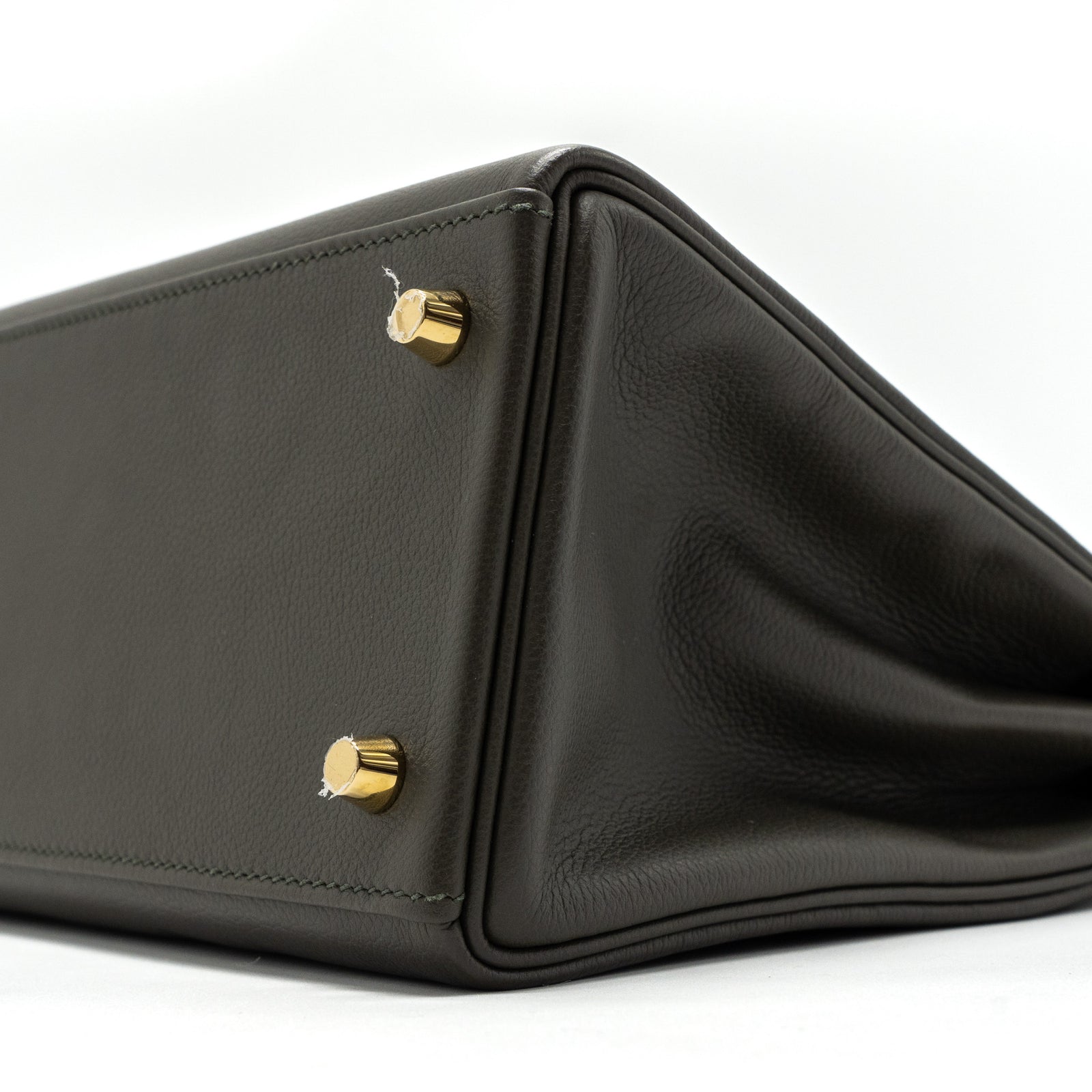 Hermes kelly 28 evercolor vert de gris GHW stamp Z Hermes kelly 28 evercolor vert de gris GHW stamp Z