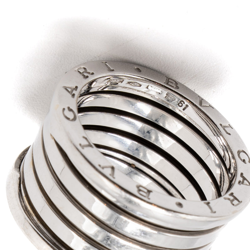 Bvlgari Size 61 B.Zero Ring White Gold