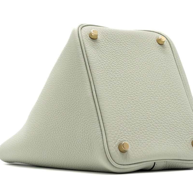 Hermes picotin 18 lock bag clemence gris neve GHW stamp B