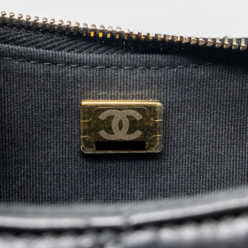 Chanel 23k 19 Hobo Shoulder Bag Calfskin Black GHW (microchip)