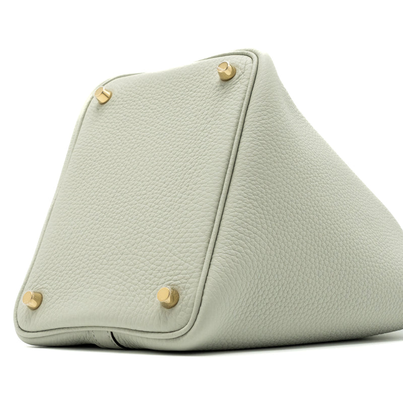 Hermes picotin 18 lock bag clemence gris neve GHW stamp B