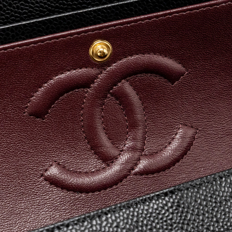 Chanel Medium Classic Double Flap bag Caviar black GHW