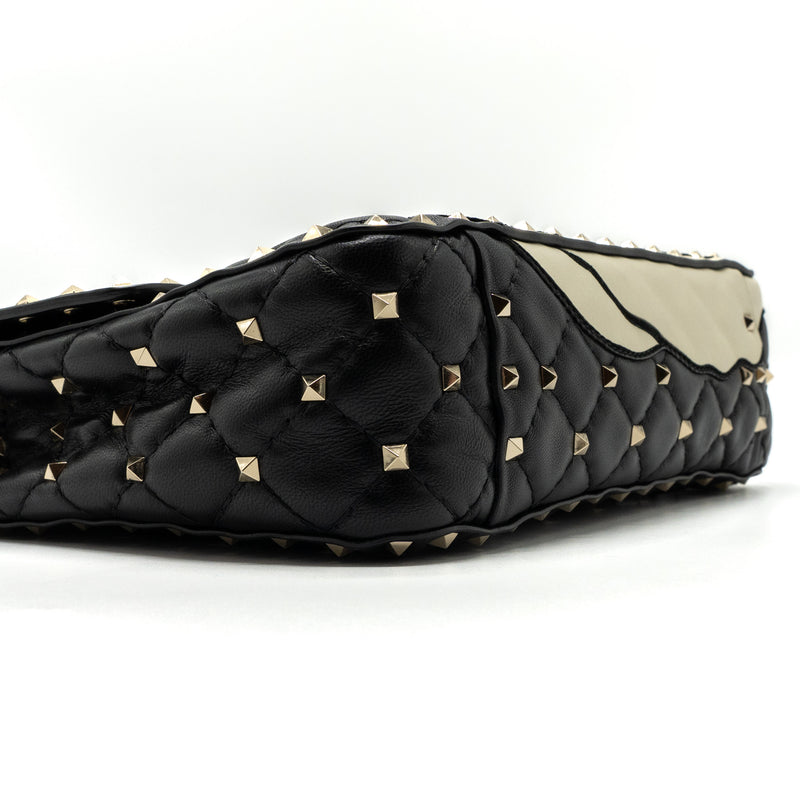 Valentino Garavani Rockstud Spike Shoulder Bag Leather/ Python Multicolour LGHW