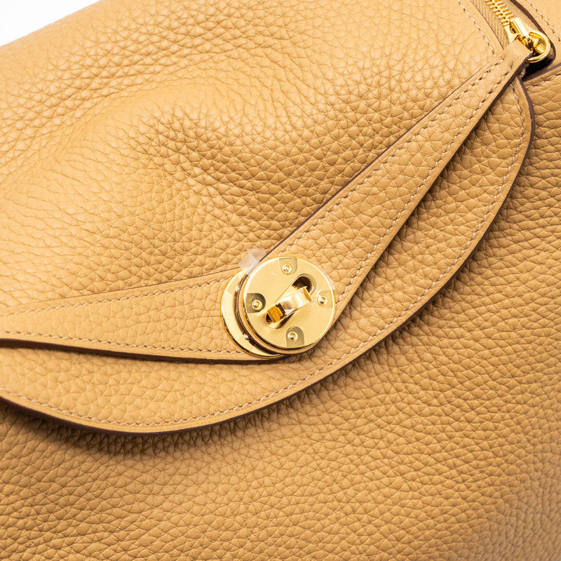 Hermes Lindy 26 Clemence Biscuit GHW Stamp B