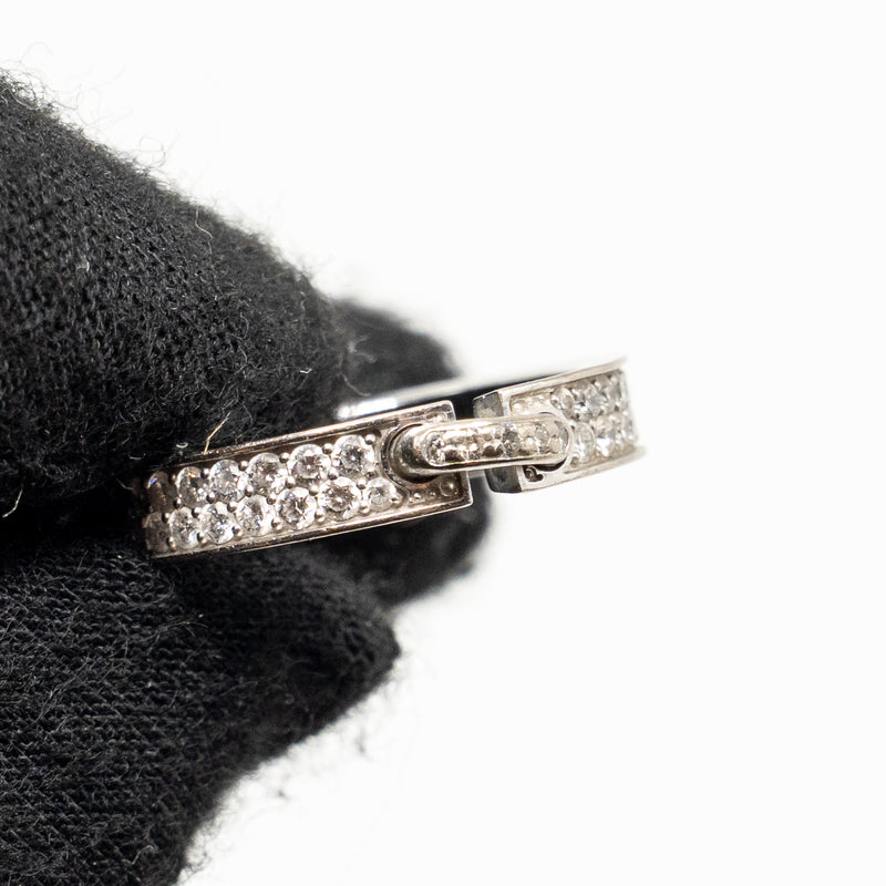 Chaumet size 49 liens evidence wedding band white gold diamonds