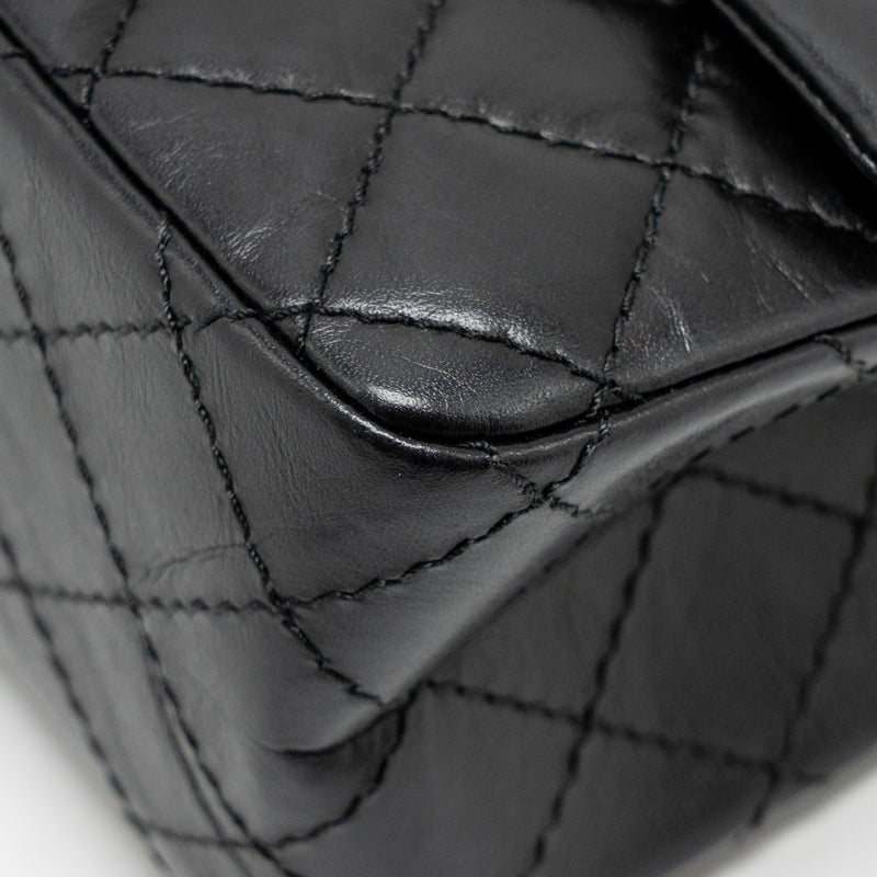 Chanel Mini 2.55 Reissue Aged Calfskin Black GHW