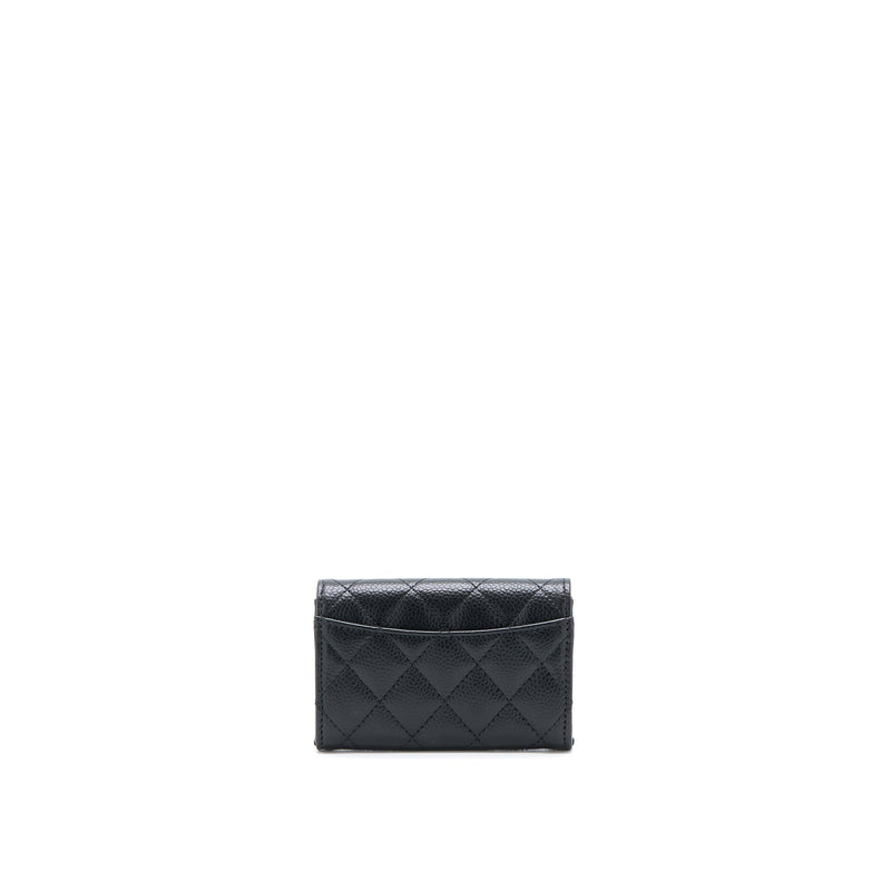 Chanel Classic Flap Card Holder Caviar Black GHW (Microchip)