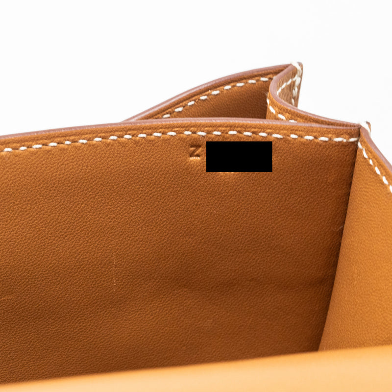Hermes mini Constance Epsom Gold GHW stamp Z