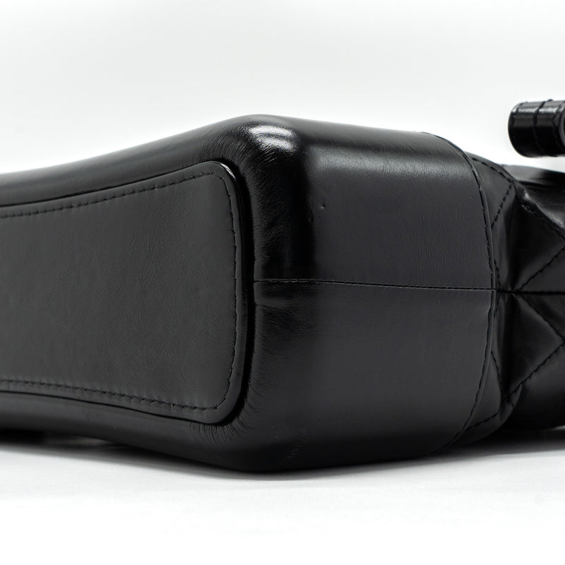 Chanel Large Gabrielle Hobo Bag  Aged Calfskin Black Multicolour Hardware