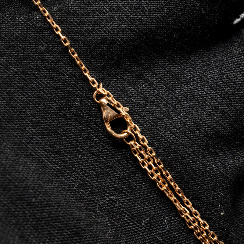 Cartier love pendant 2 diamonds rose gold