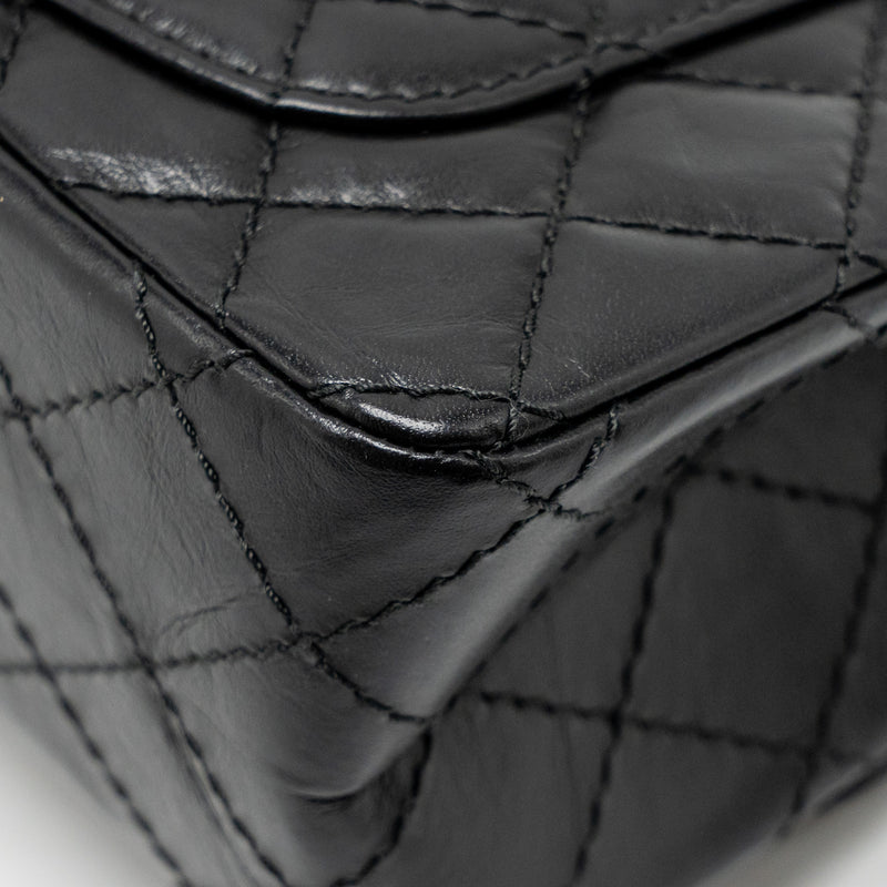 Chanel Mini 2.55 Reissue Aged Calfskin Black GHW