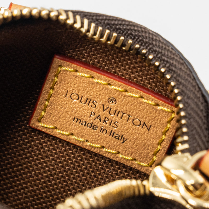 Louis Vuitton speedy bag charm monogram canvas GHW (New Version)
