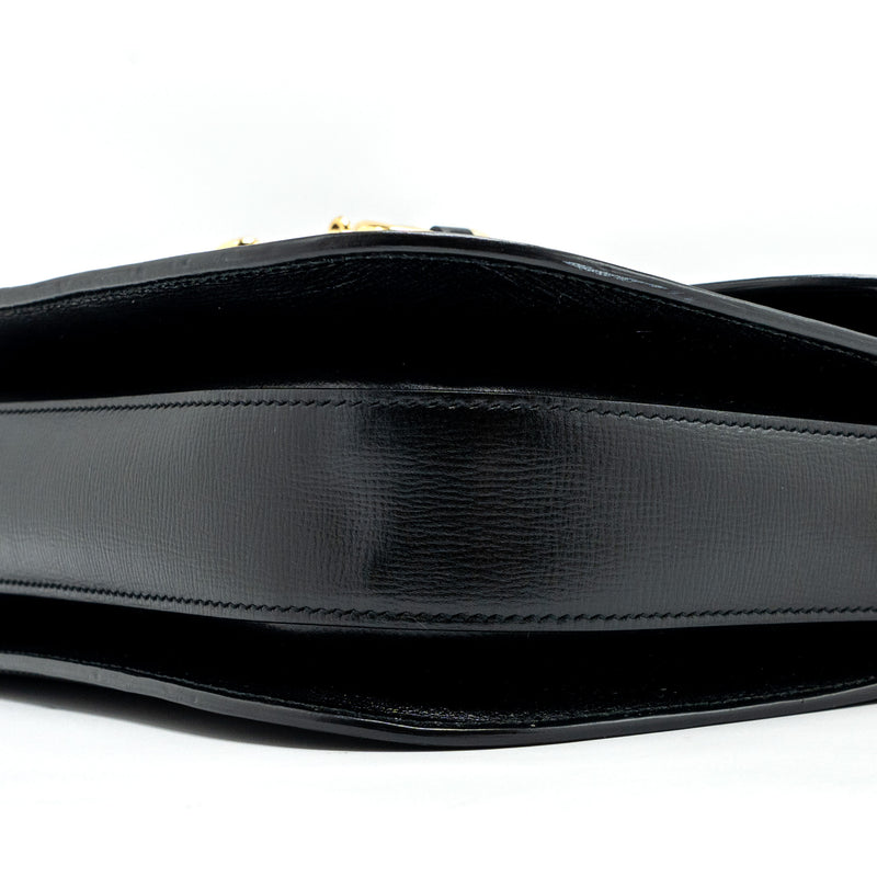 Gucci Horsebit 1955 Shoulder Bag Leather Black GHW