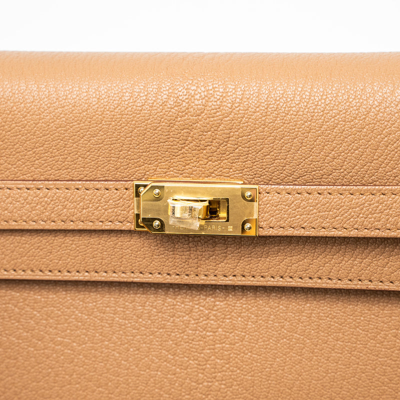 Hermes Kelly To Go Chevre Mysore Quebracho GHW Stamp U