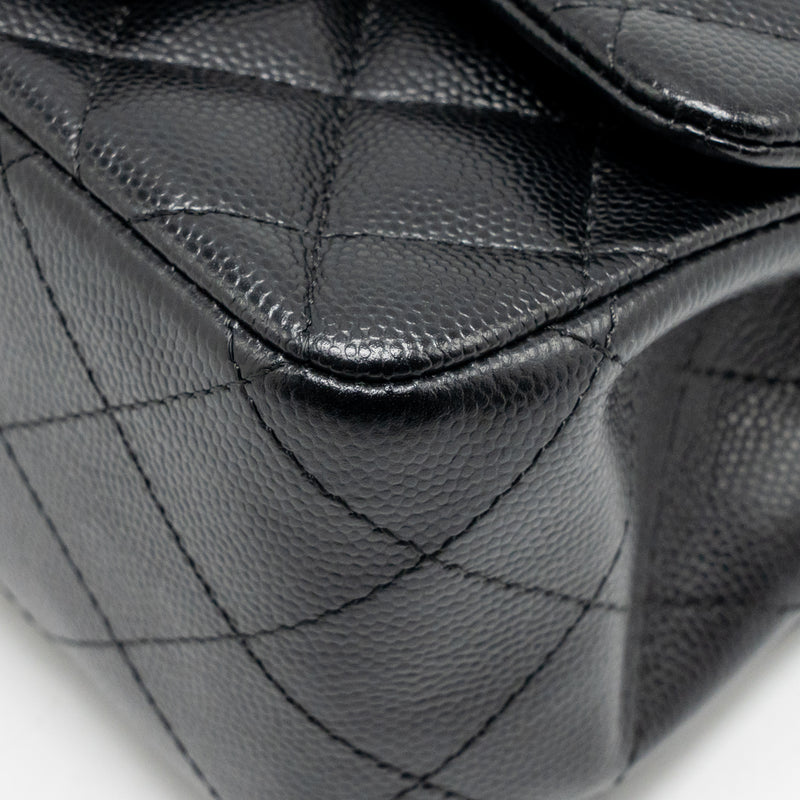 Chanel Mini Square Flap Bag Caviar Black LGHW