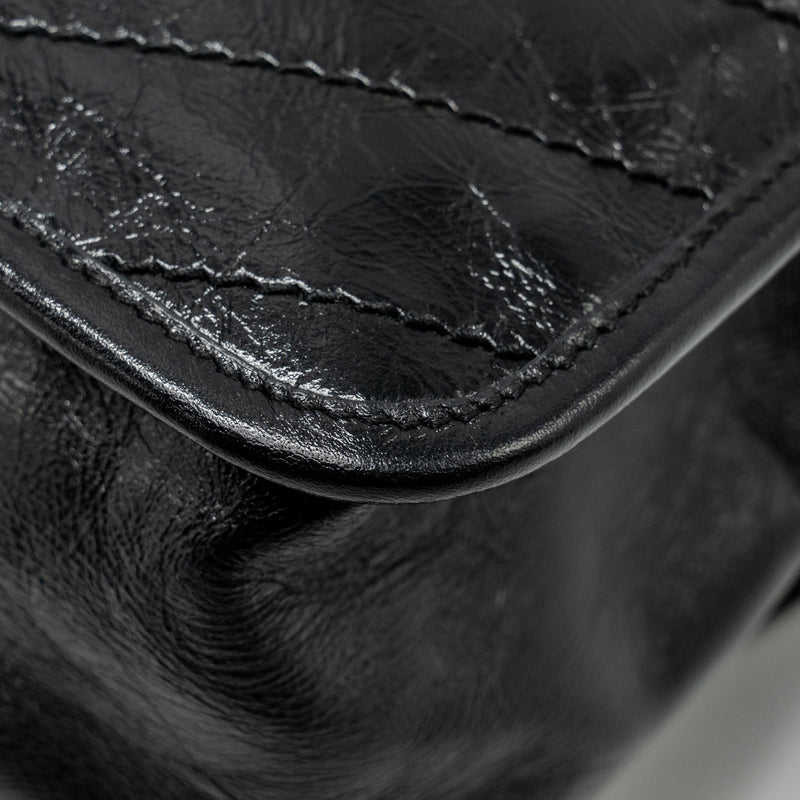 Saint Laurent Medium Niki Calfskin Black Ruthenium Hardware