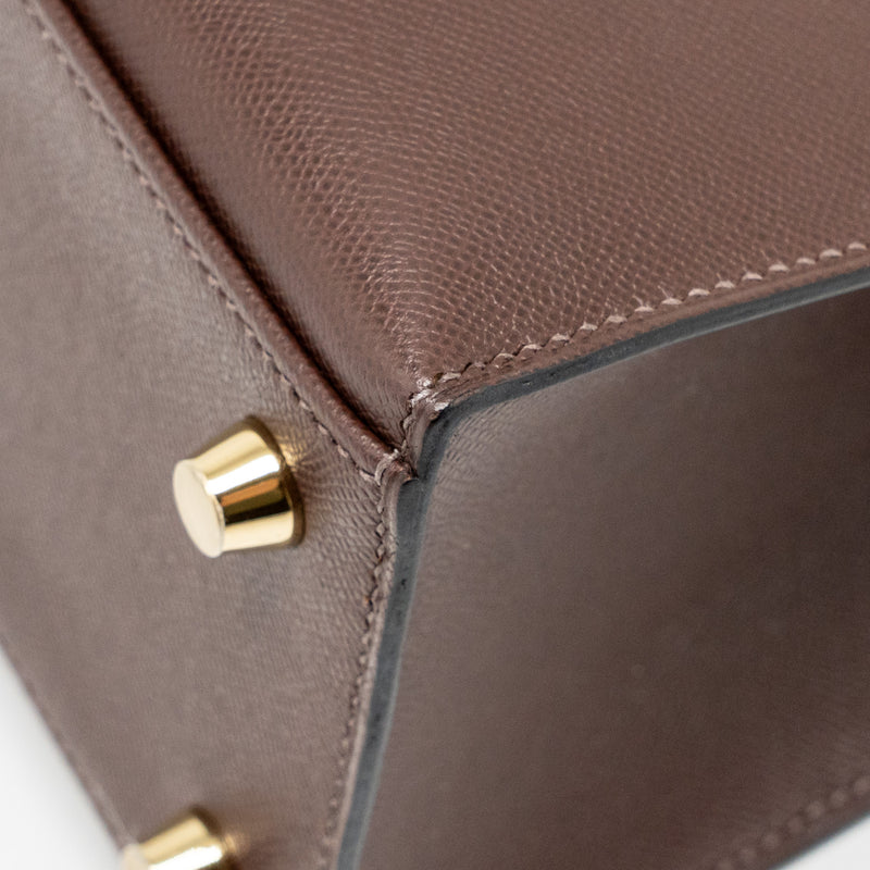 Hermes Kelly 25 Madame Moka GHW Stamp B